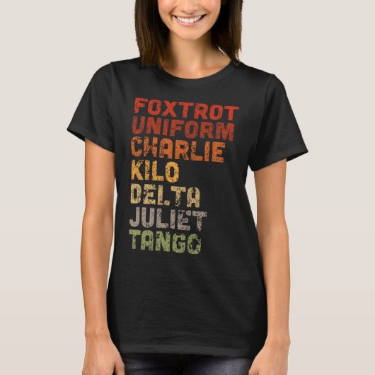 Foxtrot Uniform DJT T-shirt (Voorkant)