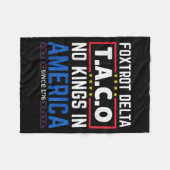 Foxtrots Delta Taco King In Amerika Sinds 1776 4e Fleece Deken (Voorkant (Horizontaal))