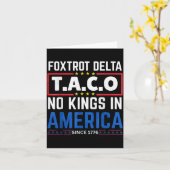 Foxtrots Delta Taco King In Amerika Sinds 1776 4e Kaart (Gele Bloem)