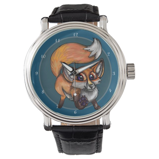 Foxy Baby Fox Horloge (Voorkant)