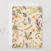 Foxy Baby shower Invitation Woodland Forest Fox Kaart (Achterkant)