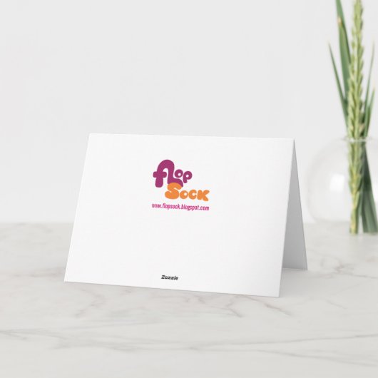 Foxy Birthday-kaart Kaart (Achterkant)