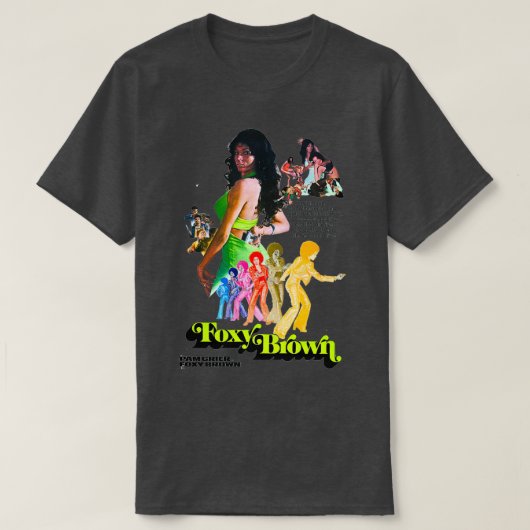 Foxy Blaxploitation 1974 T-shirt (Design voorkant)