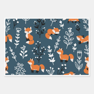 Foxy Blue Inpakpapier Vel