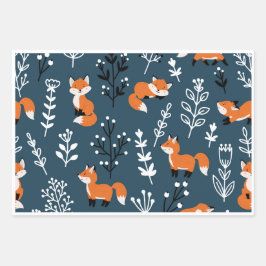Foxy Blue Inpakpapier Vel