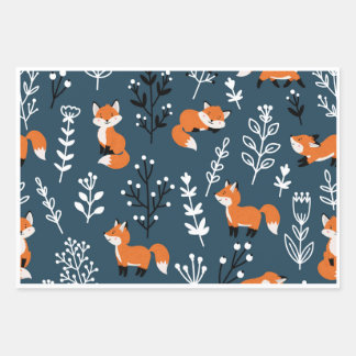 Foxy Blue Inpakpapier Vel