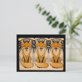 Foxy Briefkaart (Staand voorkant)