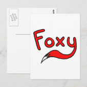 Foxy Briefkaart (Voorkant / Achterkant)