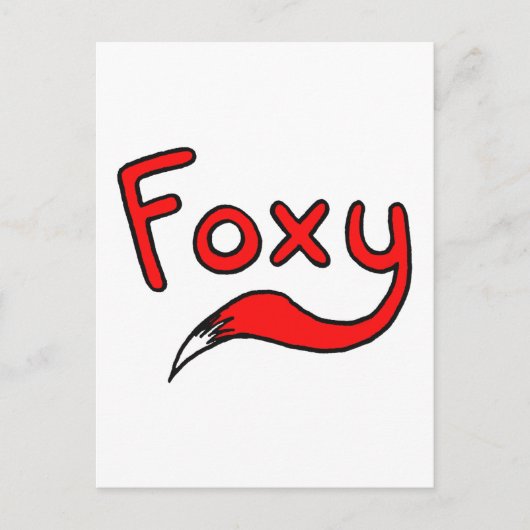 Foxy Briefkaart (Voorkant)