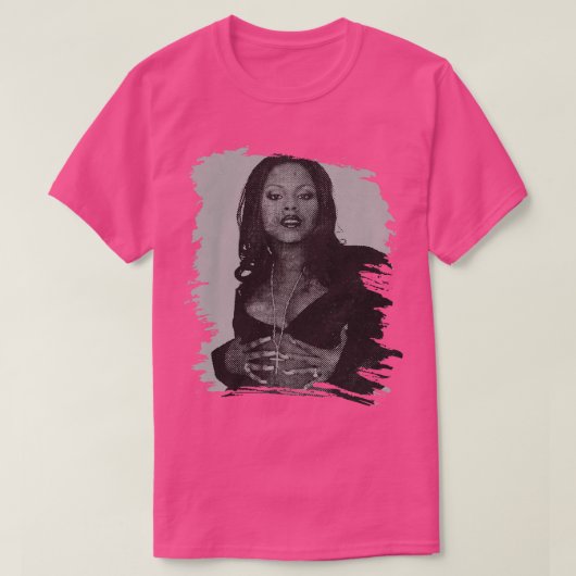 Foxy brown Retro poster T-shirt (Design voorkant)