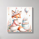 Foxy Celebration Canvas Afdruk (Voorkant)