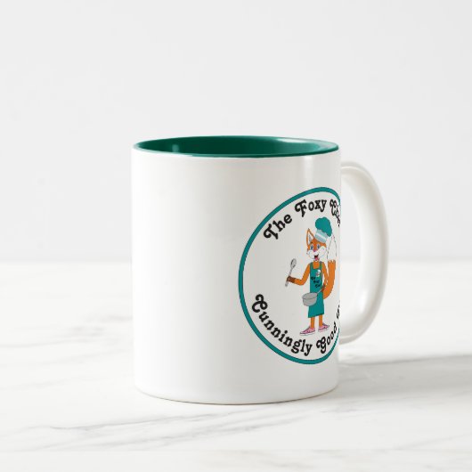 Foxy Chef - mok voor goede logo van voedsel (Voorkant rechts)