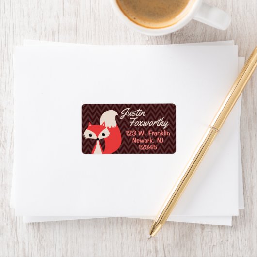 Foxy chevron etiket (Insitu)