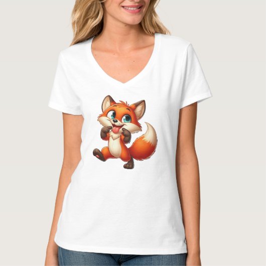 Foxy Columbus Day Celebration T-shirt (Voorkant)