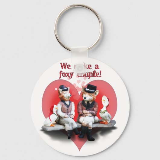 Foxy Couple Sleutelhanger (Voorkant)