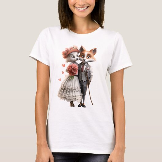 Foxy Couple T-shirt (Voorkant)