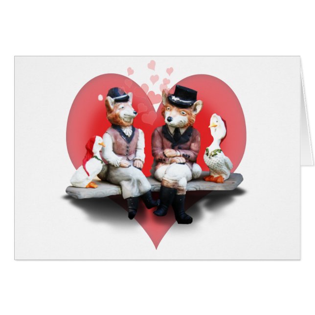 Foxy Couple (verrassing binnenin!) (Voorkant Horizontaal)