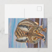 Foxy Coyote Briefkaart (Voorkant / Achterkant)