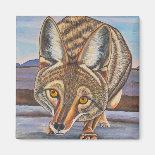 Foxy Coyote Magneet (Voorkant)