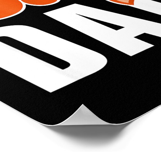 Foxy Dad Shirt Funny Father Gift Cute Fox Cartoon  Poster (Hoek)