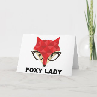 Foxy Dame Wenskaart Kaart