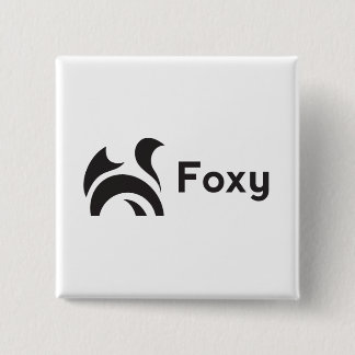 Foxy Design Vierkante Button 5,1 Cm