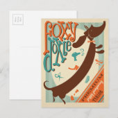 Foxy Doxie Briefkaart (Voorkant / Achterkant)