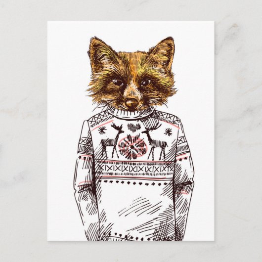 Foxy DPRY Fox Briefkaart (Voorkant)