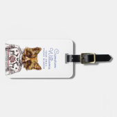 Foxy DPRY Fox | Jouw namen toevoegen Bagagelabel (Voorkant horizontaal)