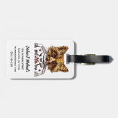 Foxy DPRY Fox | Jouw namen toevoegen Bagagelabel (Achterkant horizontaal)