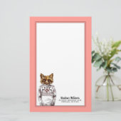Foxy DPRY Fox | Jouw namen toevoegen Briefpapier (Staand voorkant)