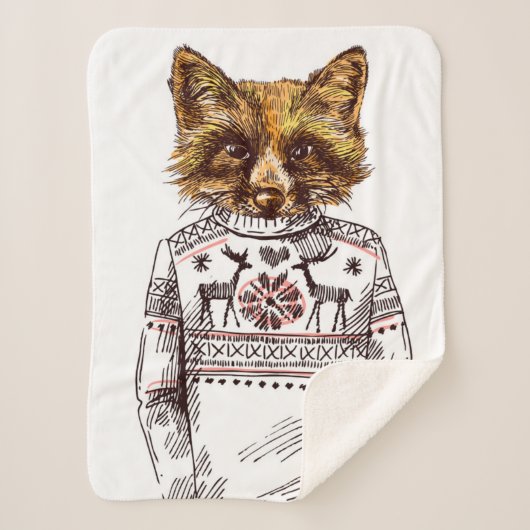Foxy DPRY Fox Sherpa Deken (Voorkant)