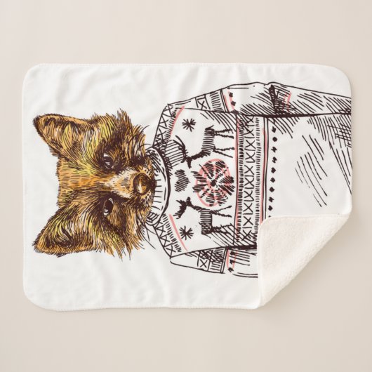 Foxy DPRY Fox Sherpa Deken (Voorkant (horizontaal))