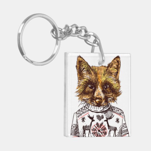 Foxy DPRY Fox Sleutelhanger (Voorkant Links)