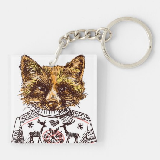 Foxy DPRY Fox Sleutelhanger (Achterkant)