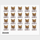 Foxy DPRY Fox Vierkante Sticker (Vel)