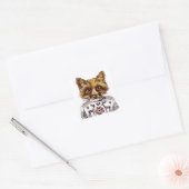 Foxy DPRY Fox Vierkante Sticker (Envelop)