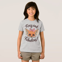 Foxy en Fabulous Schattigee Fennec Fox Tri-Blend Shirt