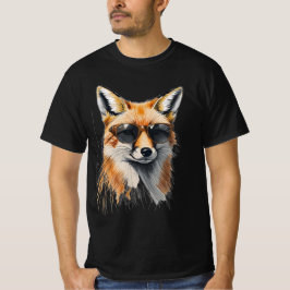 Foxy en Unbothered: Cool Fox Graphic T-shirt