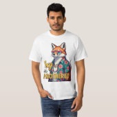 Foxy en Unbothered: Cool Fox Graphic T-shirt (Voorkant volledig)