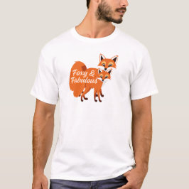 Foxy & Fabulous Mooie Vos Citaat T-Shirt Design
