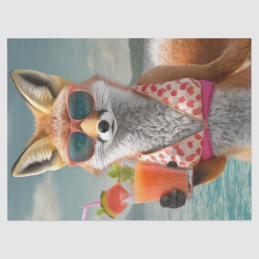 Foxy Felecia Rockin a Bikini, Zomerplezier Tissuepapier (Voorkant)