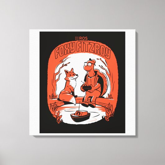 Foxy FItzroy op Stretched Canvas (Voorkant)