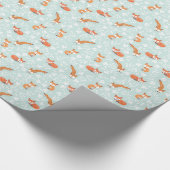 Foxy Floral door Origami-Prints Cadeaupapier (Hoek)