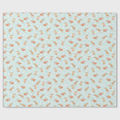 Foxy Floral door Origami-Prints Cadeaupapier (Vlak)