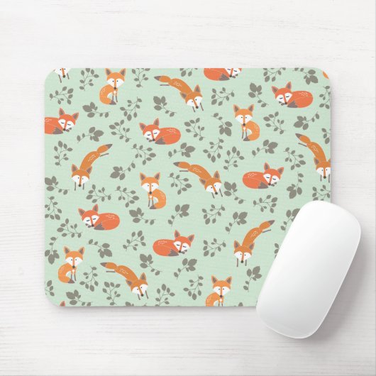 Foxy Floral Pattern Muismat (Met muis)