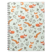 Foxy Floral Pattern Notitieboek (Voorkant)