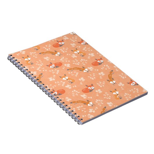 Foxy Floral Pattern Notitieboek (Rechterzijde)