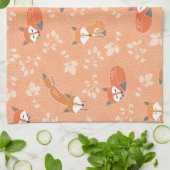 Foxy Floral Pattern Theedoek (Gevouwen)