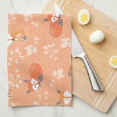 Foxy Floral Pattern Theedoek (Quarter Fold)